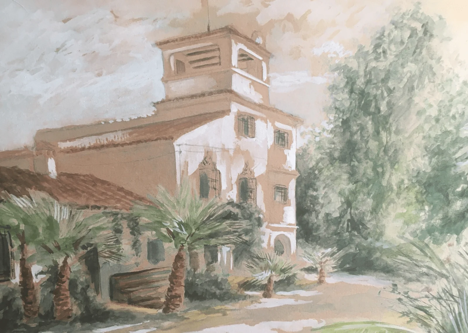 Acuarela finca.